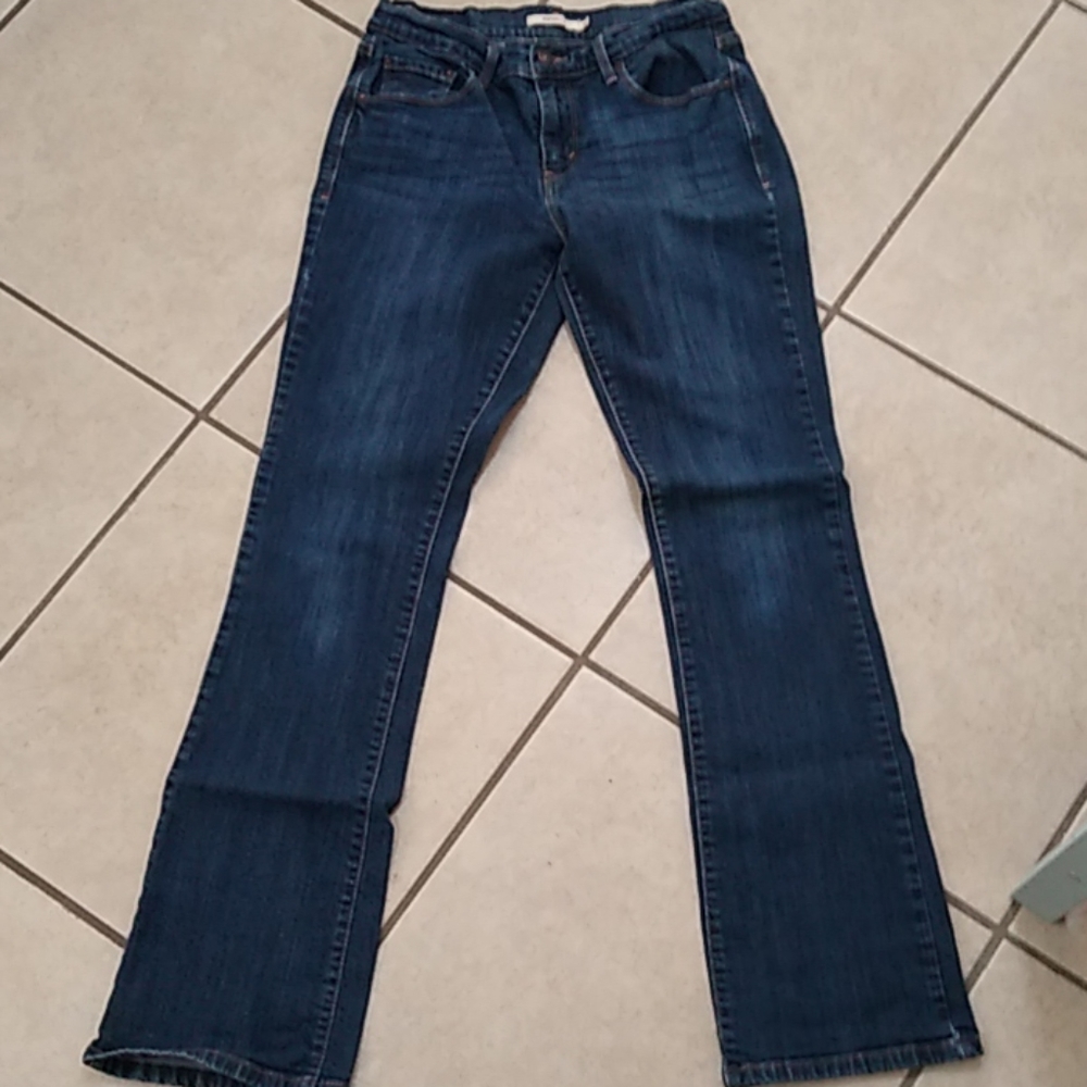 Women's Levi's 515 bootcut dark wash jeans 6L tall